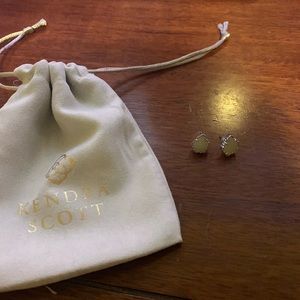 Kendra Scott Tessa White Drusy earrings